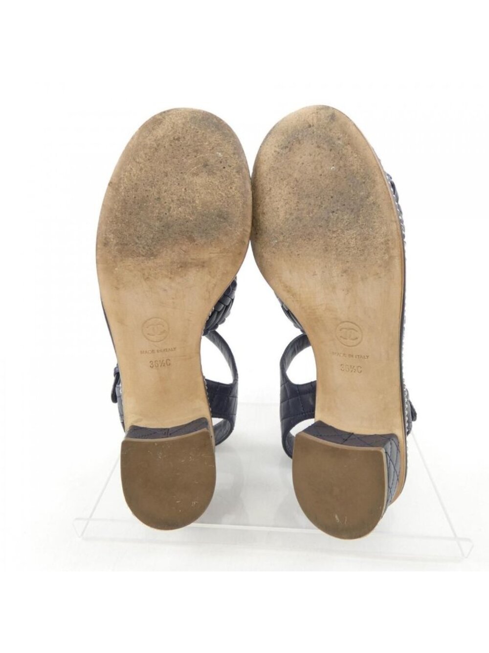 Chanel Sandals Navy 36 - Picture 4 of 6